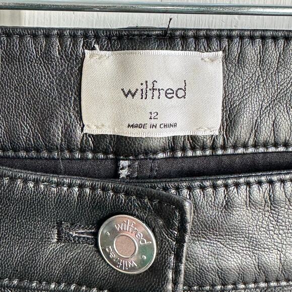 Artizia Wilfred The Melina High Waisted Vegan Leather Pants - Picture 7 of 9